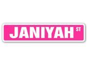 JANIYAH Street Sign name kids childrens room door bedroom girls boys gift