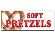 12 SOFT PRETZELS DECAL sticker pretzel stand cart