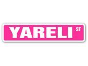 YARELI Street Sign name kids childrens room door bedroom girls boys gift