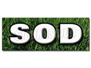 36 SOD DECAL sticker landscape landscaper for sale grass seed farm grasses