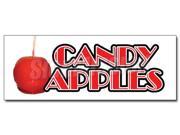36 CANDY APPLES DECAL sticker caramel apple cart