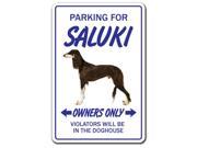 SALUKI ~Novelty Sign~ dog pet parking signs gift hound