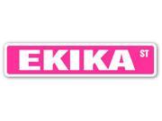 EKIKA Street Sign name kids childrens room door bedroom girls boys gift