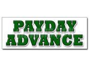 24 PAYDAY ADVANCE DECAL sticker quick ez easy credit loans fast money loan