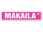 MAKAILA Street Sign name kids childrens room door bedroom girls boys gift