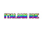 ITALIAN ICE Concession Decal sticker trailer cart sign