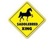 SADDLEBRED CROSSING Sign xing gift novelty food feed hay supplies saddle
