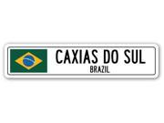 CAXIAS DO SUL BRAZIL Street Sign Brazilian flag city country road wall gift