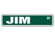 JIM Street Sign name kid child boy girl room bedroom gift