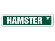 HAMSTER Street Sign race wheel tricks shavings litter food supplies tank gift