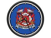 FIREFIGHTER Wall Clock fire house fireman rescue gift