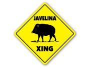JAVELINA CROSSING Sign xing gift novelty peccary skunk pig