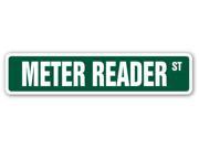 METER READER Street Sign electric gas water utility gift company