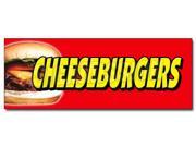 36 CHEESEBURGERS DECAL sticker hamburger burger cheese