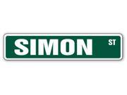 SIMON Street Sign name kid child boy girl room bedroom gift