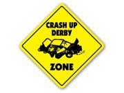 CRASH UP DERBY ZONE Sign xing gift novelty demolition track oval 8
