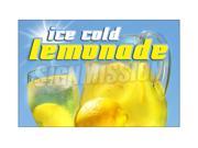 LEMONADE I Concession Decal drink sign stand signs cart