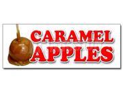 36 CARAMEL APPLES DECAL sticker candy apple cart