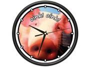 PIG 1 Wall Clock pigs piglet farm country decor gift