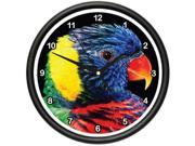 RAINBOW LORIKEET Wall Clock birds parakeet lorie gift