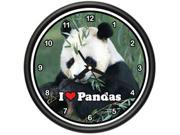 PANDA BEAR Wall Clock giant animal zoo collector gift