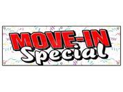 72 MOVE IN SPECIAL BANNER SIGN apartment rental rent storage free rent home house
