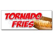 12 TORNADO FRIES DECAL sticker spiral cut deep fried on a stick potatoes