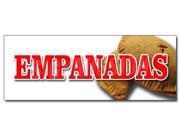 24 EMPANADAS DECAL sticker latin restaurant food meat chicken hot pocket