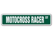 MOTOCROSS RACER Street Sign dirt bike motorcycle gift