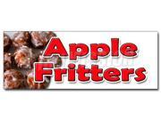36 APPLE FRITTERS DECAL sticker baker sweets pastries bakery cakes fried fruit