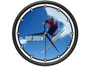 SNOW SKIING Wall Clock snow skier skis boots gloves