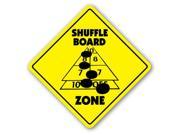 SHUFFLE BOARD ZONE Sign game play win lead gift