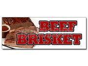 24 BEEF BRISKET DECAL sticker slow cooked bar b que texas smoked sandwich