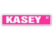 KASEY Street Sign name kids childrens room door bedroom girls boys gift