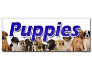 12 PUPPIES DECAL sticker purebred breeder guaranteed cats healthy dogs