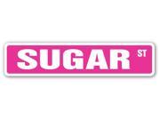 SUGAR Street Sign sweet sugarcane candy bakery refinery beet funny gag gift