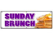 72 SUNDAY BRUNCH BANNER SIGN breakfast lunch champagne buffet egg benedict