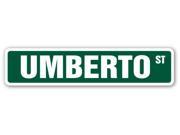 UMBERTO Street Sign name kids childrens room door bedroom girls boys gift