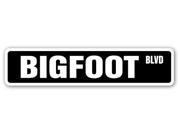 BIGFOOT Street Sign sasquatch folklore hairy large ape human myth funny gag