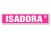 ISADORA Street Sign name kids childrens room door bedroom girls boys gift