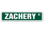 ZACHERY Street Sign name kids childrens room door bedroom girls boys gift