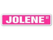 JOLENE Street Sign name kids childrens room door bedroom girls boys gift