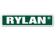 RYLAN Street Sign name kids childrens room door bedroom girls boys gift