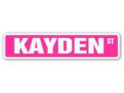 KAYDEN Street Sign name kids childrens room door bedroom girls boys gift