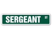 SERGEANT Street Sign US Marines Army military gift