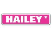 HAILEY Street Sign name kid child boy girl room bedroom gift