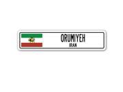 ORUMIYEH IRAN Street Sign Iranian flag city country road wall gift