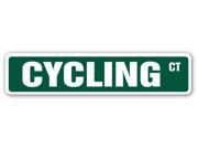 CYCLING Street Sign biker bike bicycle rider racing bmx