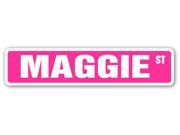 MAGGIE Street Sign name kids childrens room door bedroom girls boys gift