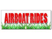 12 AIRBOAT RIDES DECAL sticker everglades guided tours swamp buggy wetlands